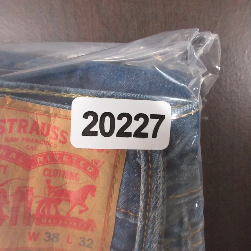 Levis Jeans Mens‎ 38x32 Blue 505 Regular Straight Faded Stretch Denim Pants NEW